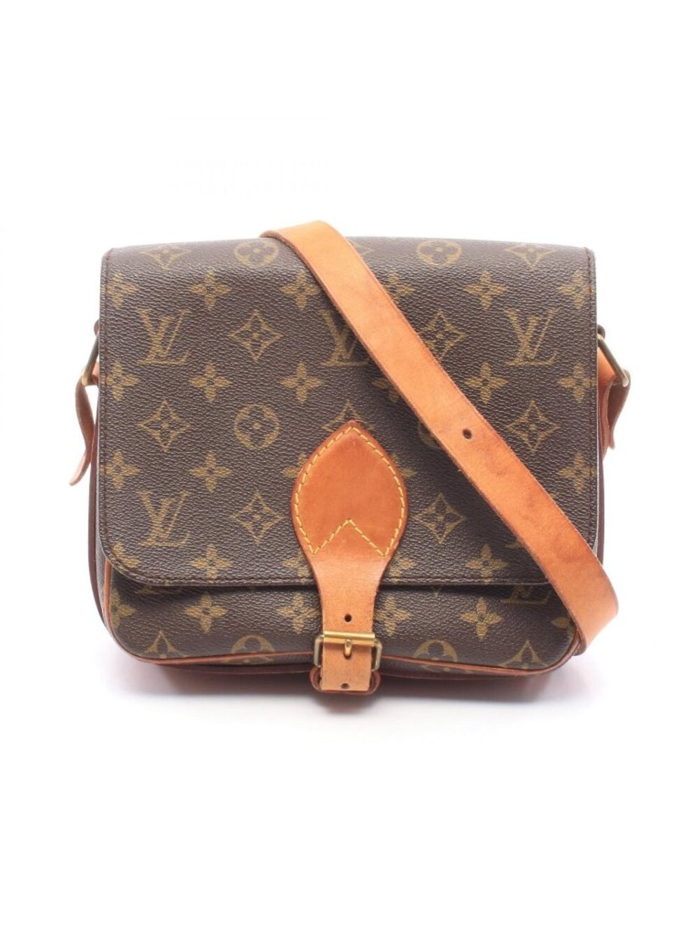 Louis Vuitton Shoulder Bag Cartouchiere MM Monogram Leather